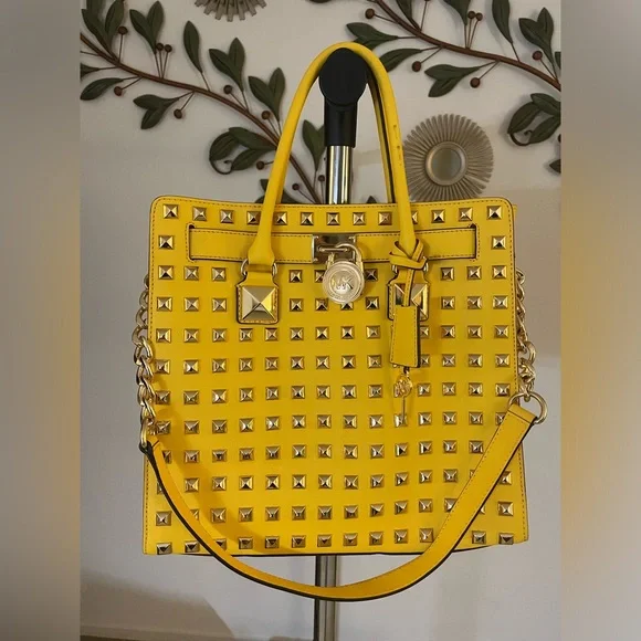 Michael Kors | Bags | Michael Kors Large Hamilton Studded  display picture 3